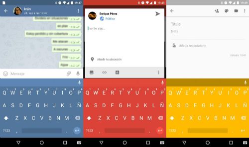 Chrooma Keyboard es la nueva aplicación de moda para dispositivos Android, es un teclado muy ligero y versátil y que tiene la particularidad de cambiar de color en cada aplicación que usas.