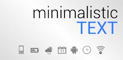 Hermosos widgets de textos minimalistas con Minimalistic Text para Android