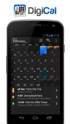 DigiCal, una alternativa a Google Calendar para Android