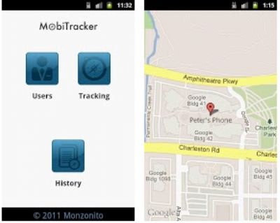 MobiTracker LocateMe para Android, aplicación de localización GPS